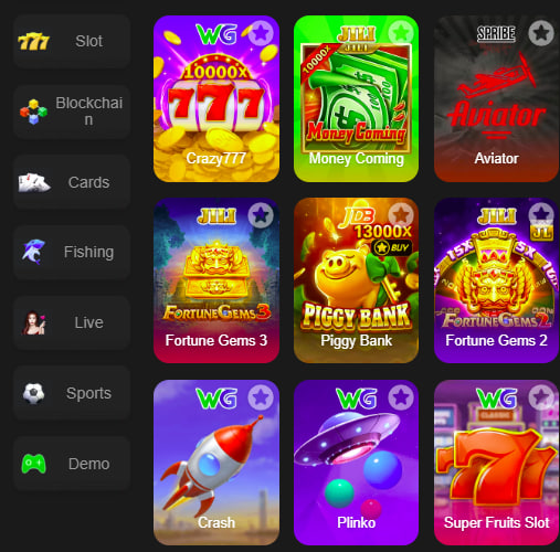 Main screen of luckypk777 game page for PK players - 4